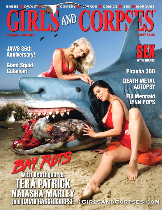 GIRLS AND CORPSES magazine side cover Issue 14 Summer 2011