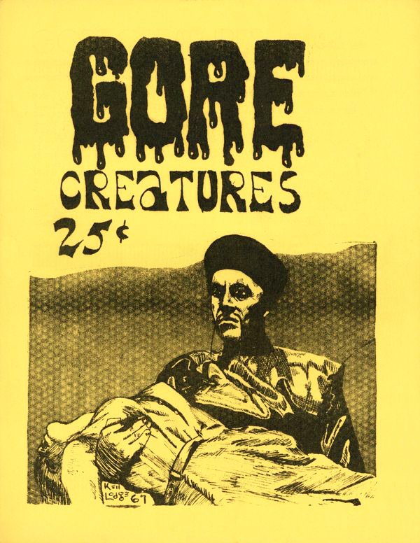 GORE CREATURES magazine side cover Issue 13 May 1968