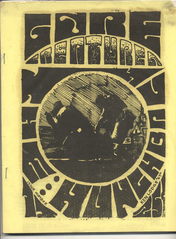 GORE CREATURES magazine side cover Issue 15 February 1969