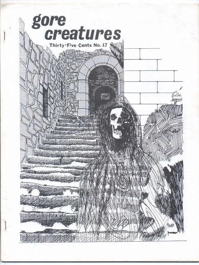 GORE CREATURES magazine side cover Issue 17 February 1970