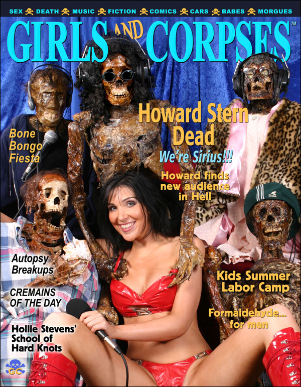 GIRLS AND CORPSES magazine side cover Issue 8  