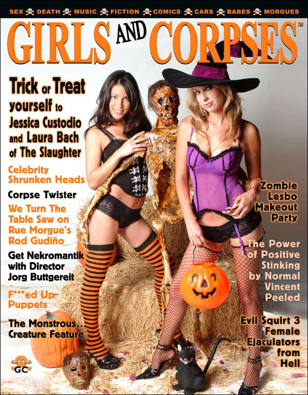 GIRLS AND CORPSES magazine side cover Issue 12  