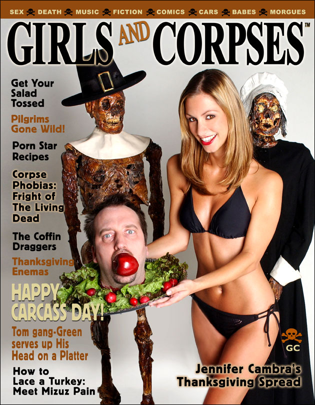 GIRLS AND CORPSES magazine side cover Issue 13  