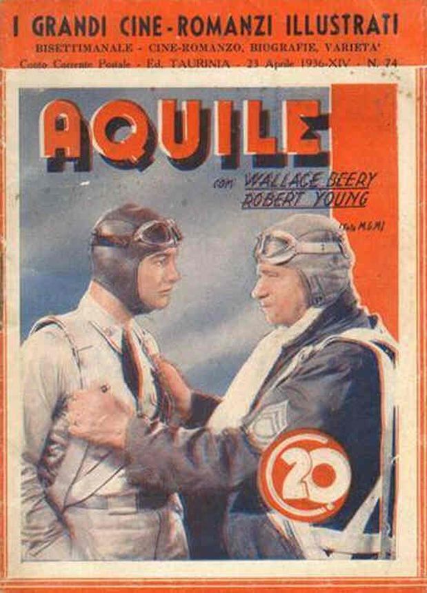 GRANDI CINE-ROMANZI ILLUSTRATI | I magazine side cover Issue 74 23 April 1936