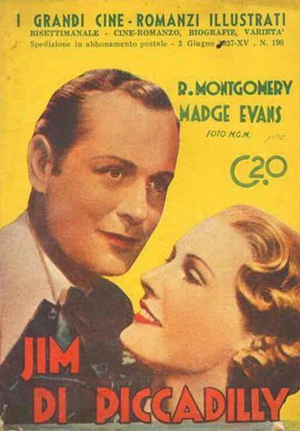 GRANDI CINE-ROMANZI ILLUSTRATI | I magazine side cover Issue 190 3 June 1937