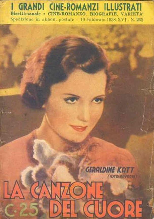 GRANDI CINE-ROMANZI ILLUSTRATI | I magazine side cover Issue 262 10 February 1938