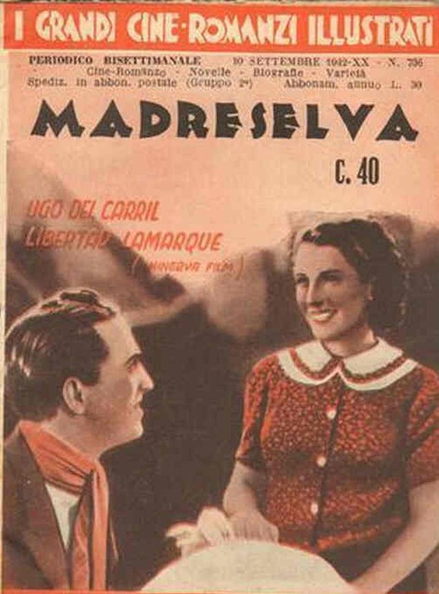 GRANDI CINE-ROMANZI ILLUSTRATI | I magazine side cover Issue 736 10 September 1942