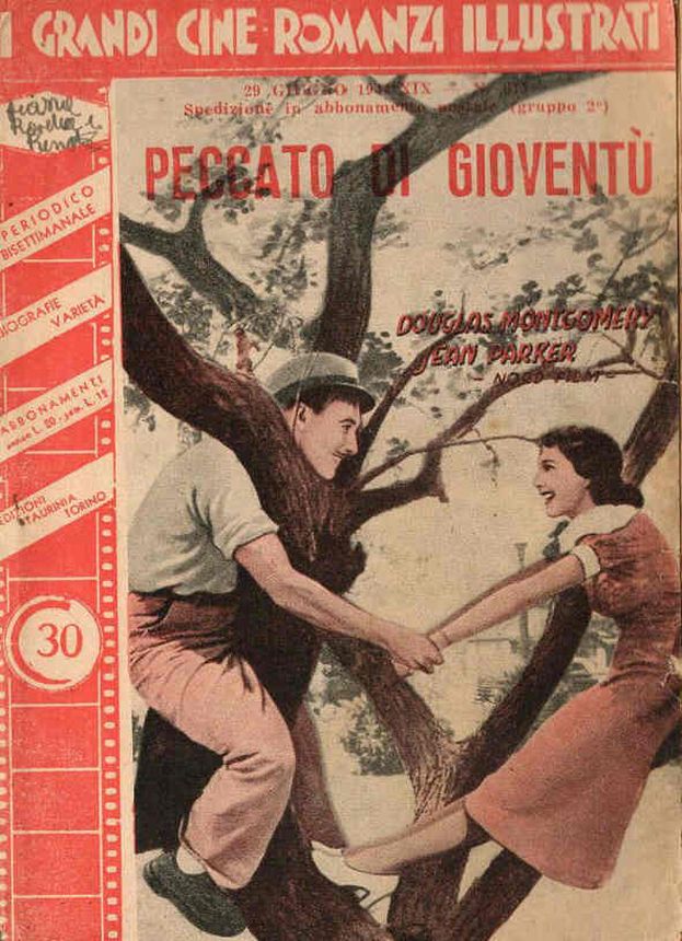 GRANDI CINE-ROMANZI ILLUSTRATI | I magazine side cover 29 June 1944