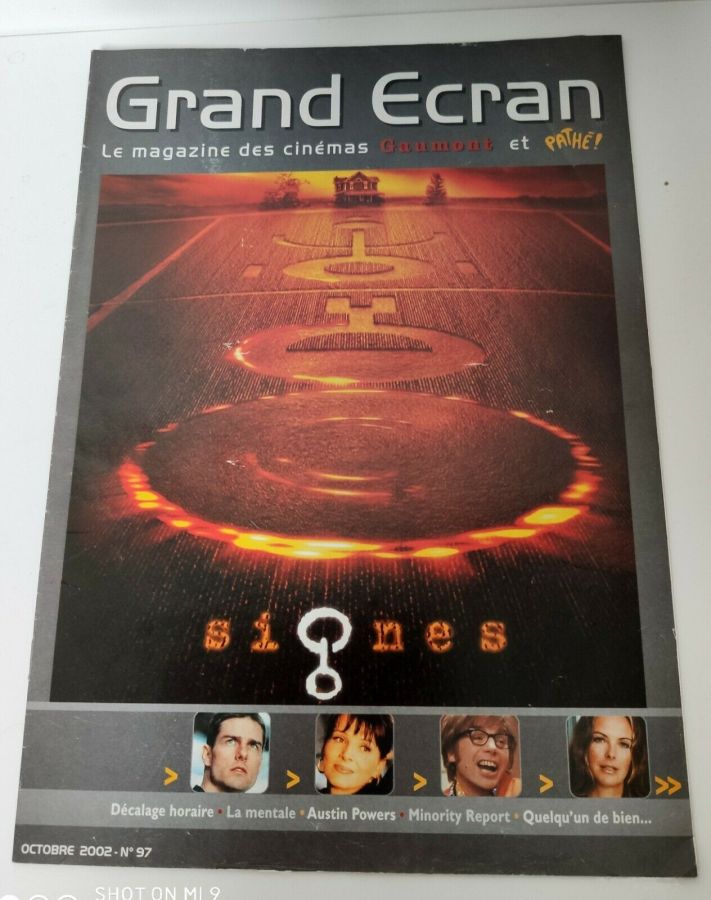 GRAND ECRAN magazine side cover Issue 97  October 2002