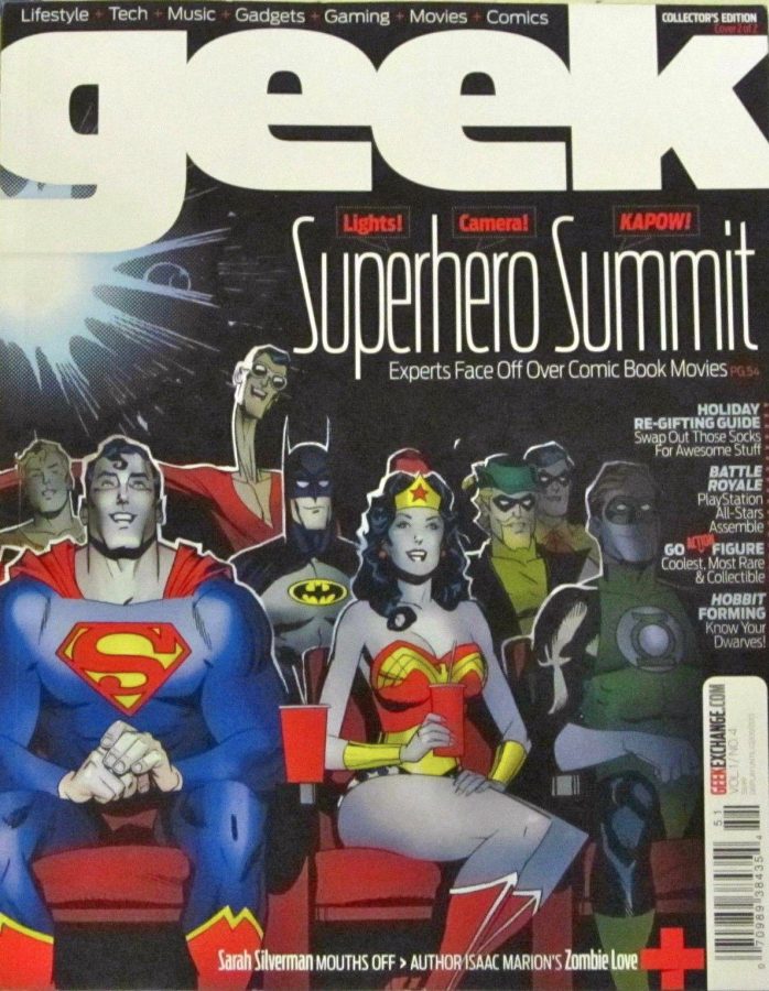 GEEK (USA) magazine side cover Issue 4 December 2012