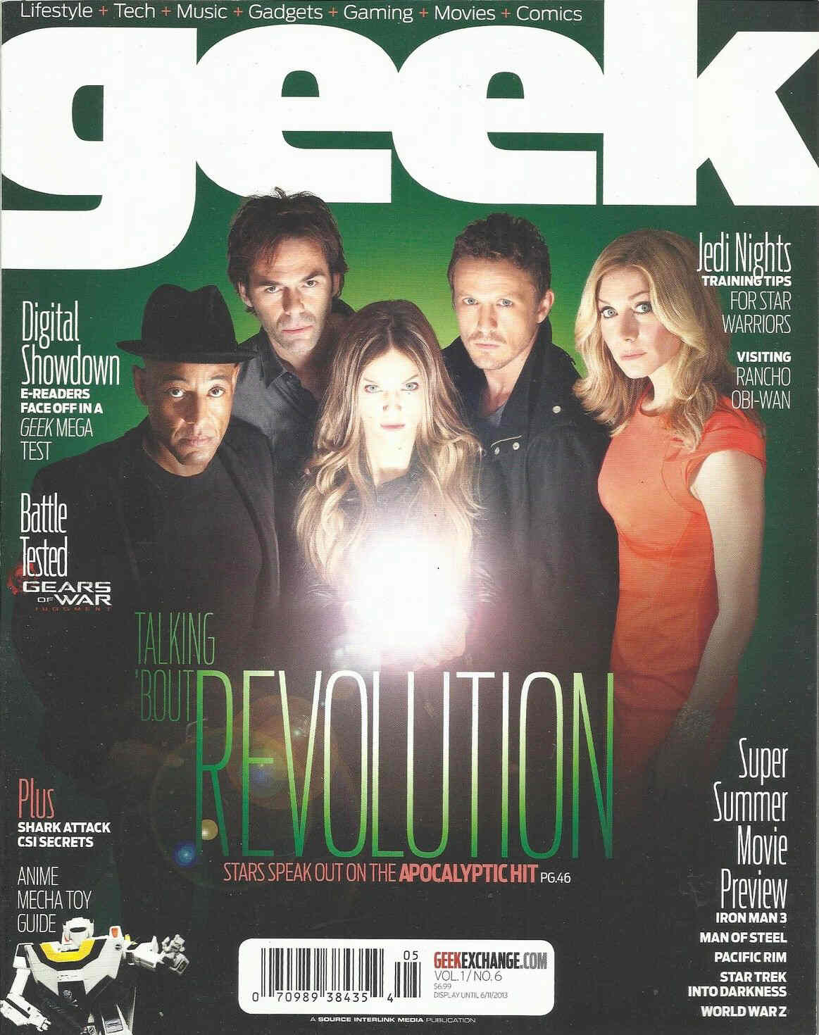 GEEK (USA) magazine side cover Issue 6 April 2013