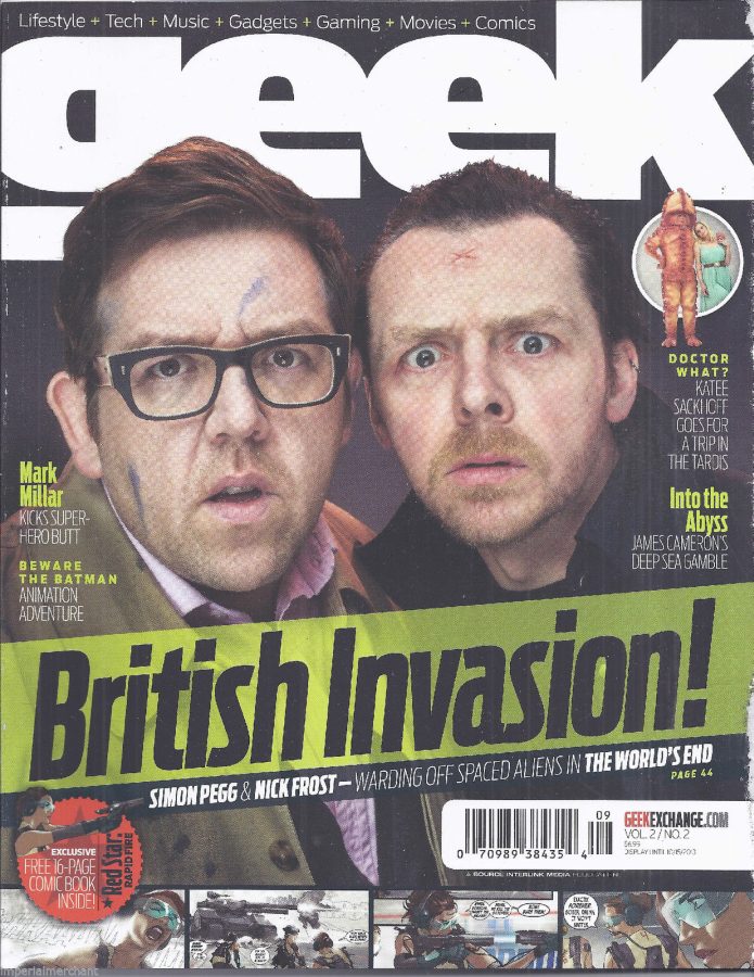 GEEK (USA) magazine side cover Issue 8 August 2013