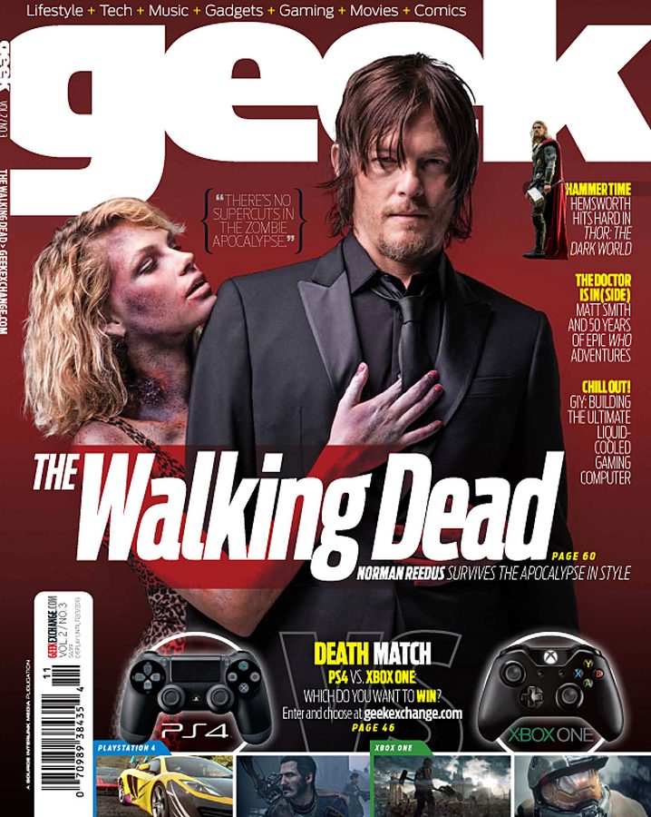 GEEK (USA) magazine side cover Issue 9 October 2013