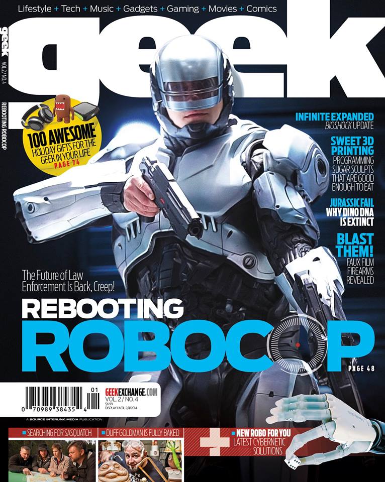 GEEK (USA) magazine side cover Issue 10 December 2013