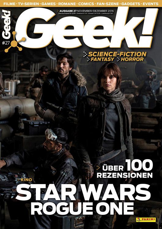 GEEK (De) magazine side cover Issue 27 November/December 2016