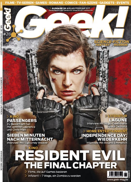 GEEK (De) magazine side cover Issue 28 January/February 2017