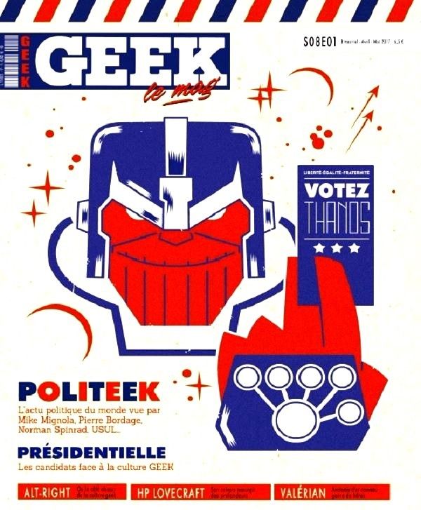 GEEK (FRANCE) magazine side cover Issue 17  April 2017