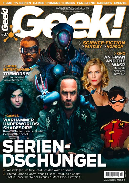 GEEK (De) magazine side cover Issue 37  July/August 2018