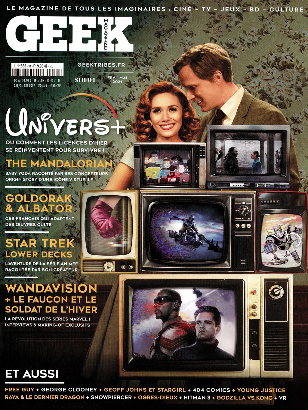 GEEK (FRANCE) magazine side cover Issue 34  February/May 2021
