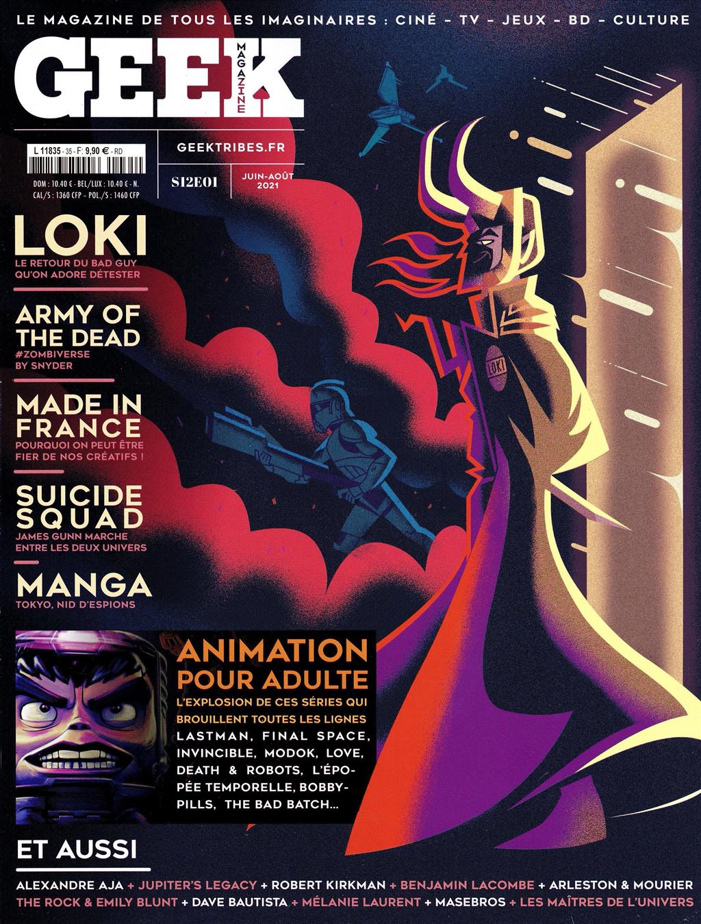 GEEK (FRANCE) magazine side cover Issue 35  June/August 2021