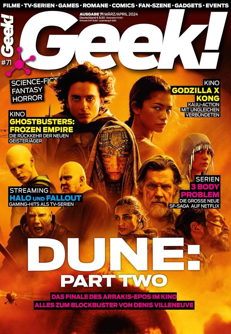 GEEK (De) magazine side cover Issue 71  March/April 2024