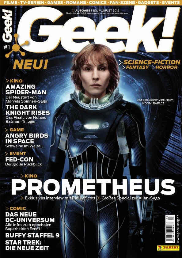 GEEK (De) magazine side cover Issue 01 July/August 2012