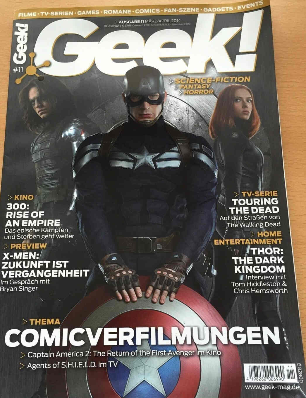 GEEK (De) magazine side cover Issue 11 March/April 2014