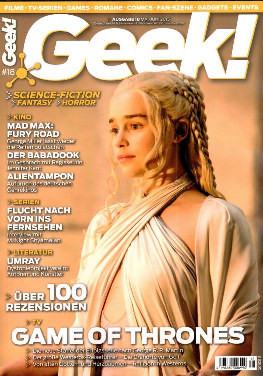 GEEK (De) magazine side cover Issue 18 May/June 2015
