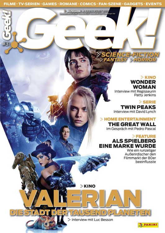 GEEK (De) magazine side cover Issue 31 July/August 2017