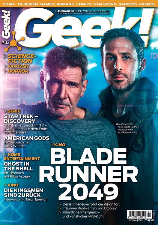 GEEK (De) magazine side cover Issue 32  September/October 2017