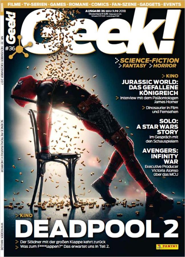 GEEK (De) magazine side cover Issue 36  May/June 2018