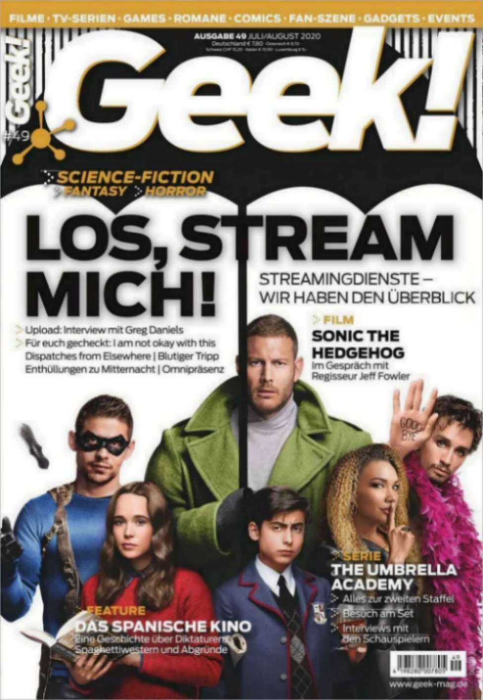 GEEK (De) magazine side cover Issue 49  July/August 2020