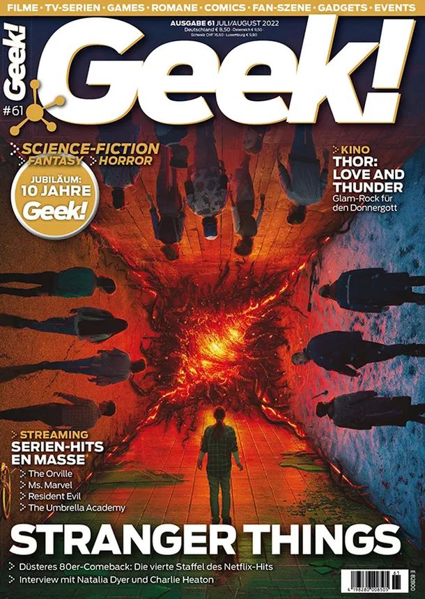 GEEK (De) magazine side cover Issue 61  July/August 2022