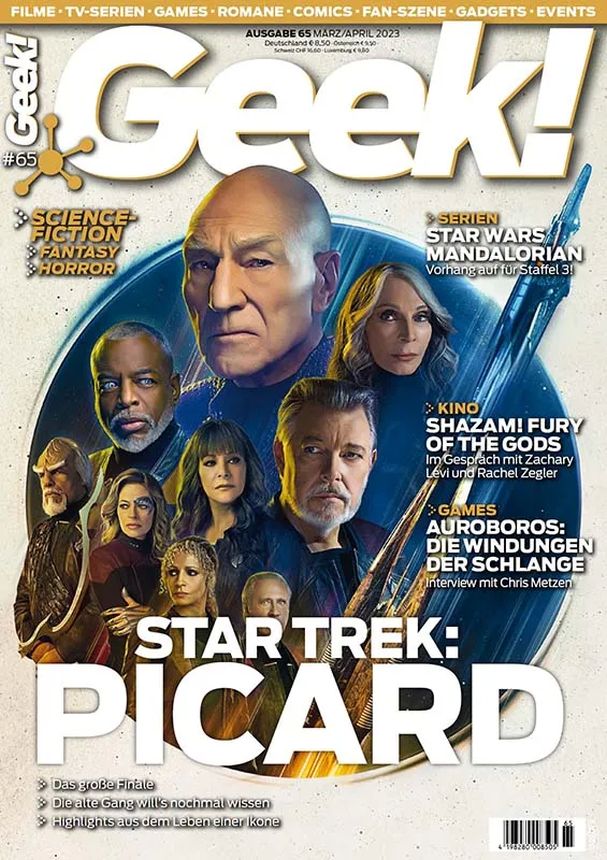 GEEK (De) magazine side cover Issue 65  March/April 2023