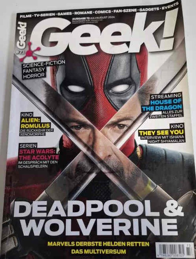GEEK (De) magazine side cover Issue 73  July/August 2024
