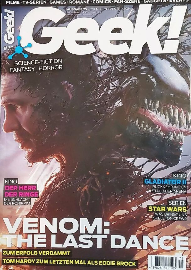 GEEK (De) magazine side cover Issue 75  November/December 2024