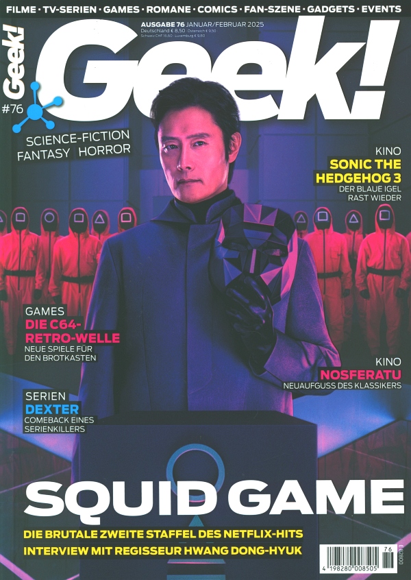 GEEK (De) magazine side cover Issue 76  January/February 2025