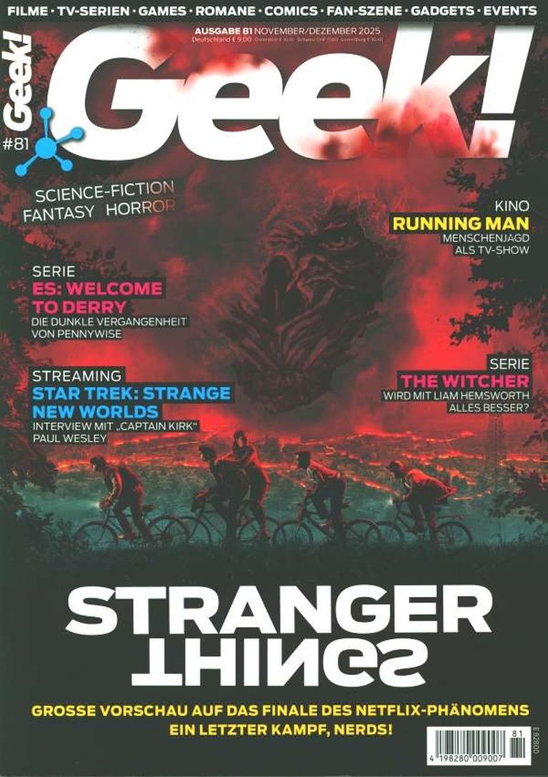 GEEK (De) magazine side cover Issue 81  November/December 2025