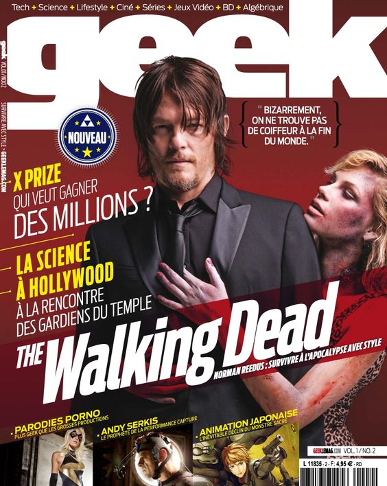 GEEK (FRANCE) magazine side cover Issue 2  July/August 2014