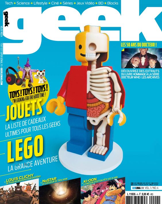 GEEK (FRANCE) magazine side cover Issue 4  November/December 2014