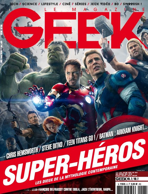 GEEK (FRANCE) magazine side cover Issue 6  March/April 2015
