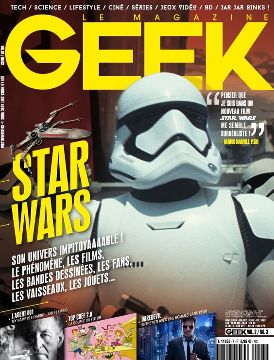 GEEK (FRANCE) magazine side cover Issue 7  May/June 2015