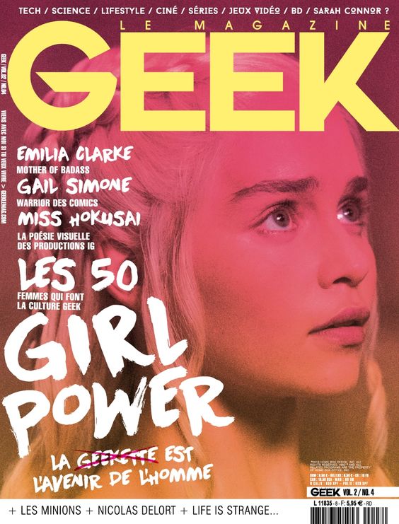 GEEK (FRANCE) magazine side cover Issue 8  July/August 2015