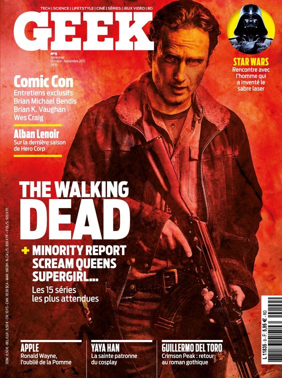 GEEK (FRANCE) magazine side cover Issue 9  October/November 2015