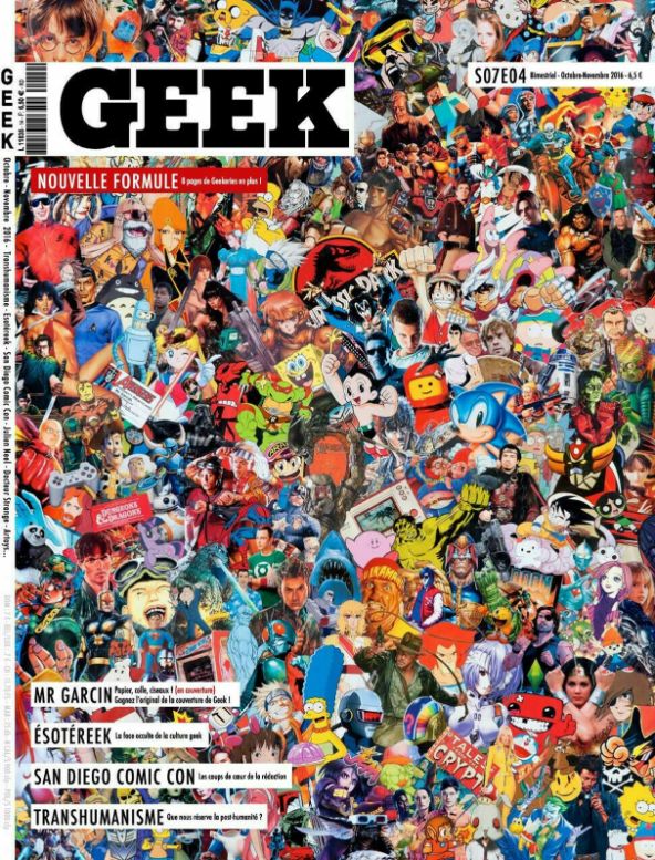 GEEK (FRANCE) magazine side cover Issue 14  October/November 2016