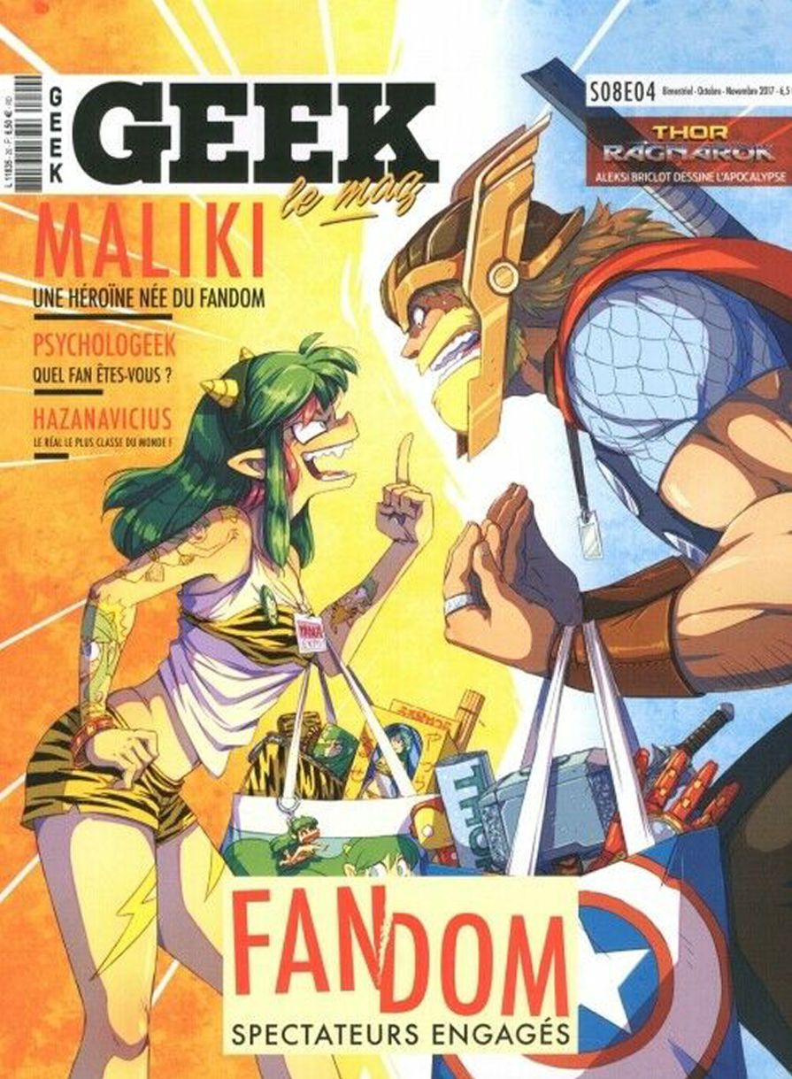 GEEK (FRANCE) magazine side cover Issue 20  October/November 2017