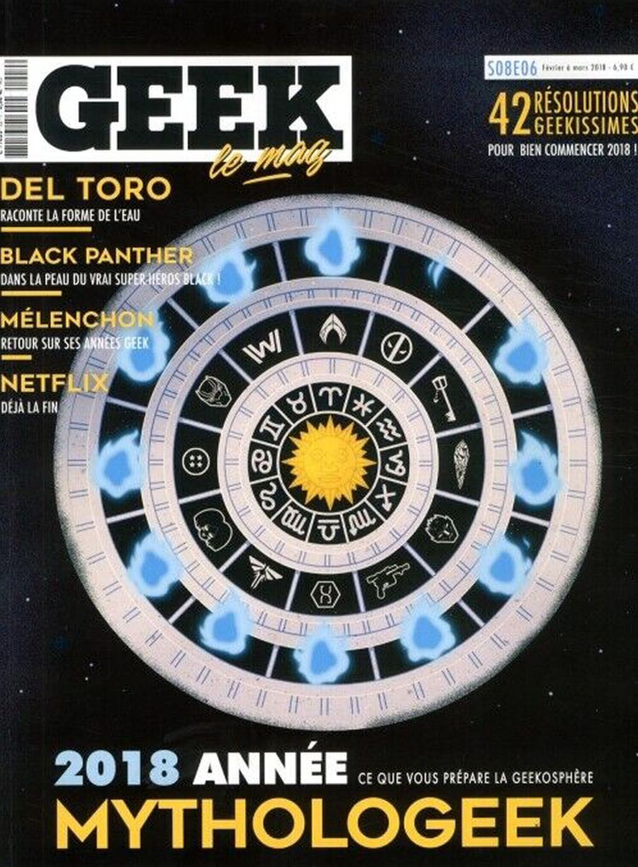 GEEK (FRANCE) magazine side cover Issue 22  February/March 2018