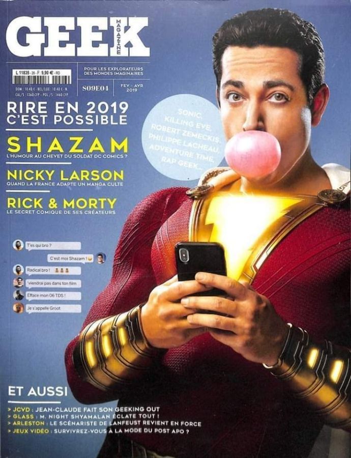 GEEK (FRANCE) magazine side cover Issue 26  February/March 2019