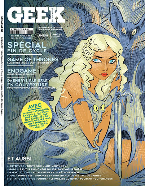GEEK (FRANCE) magazine side cover Issue 27  May/June 2019