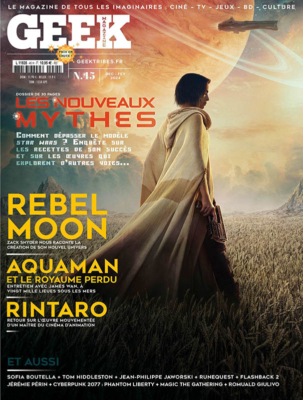 GEEK (FRANCE) magazine side cover Issue 45  December 2023/ February 2024 